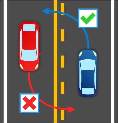 Двойная желтая разметка